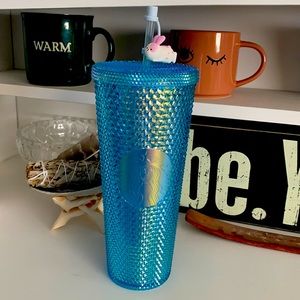 Starbucks Blue crystal studded venti